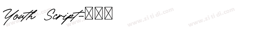 Youth Script字体转换